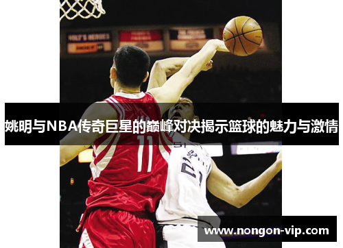 姚明与NBA传奇巨星的巅峰对决揭示篮球的魅力与激情